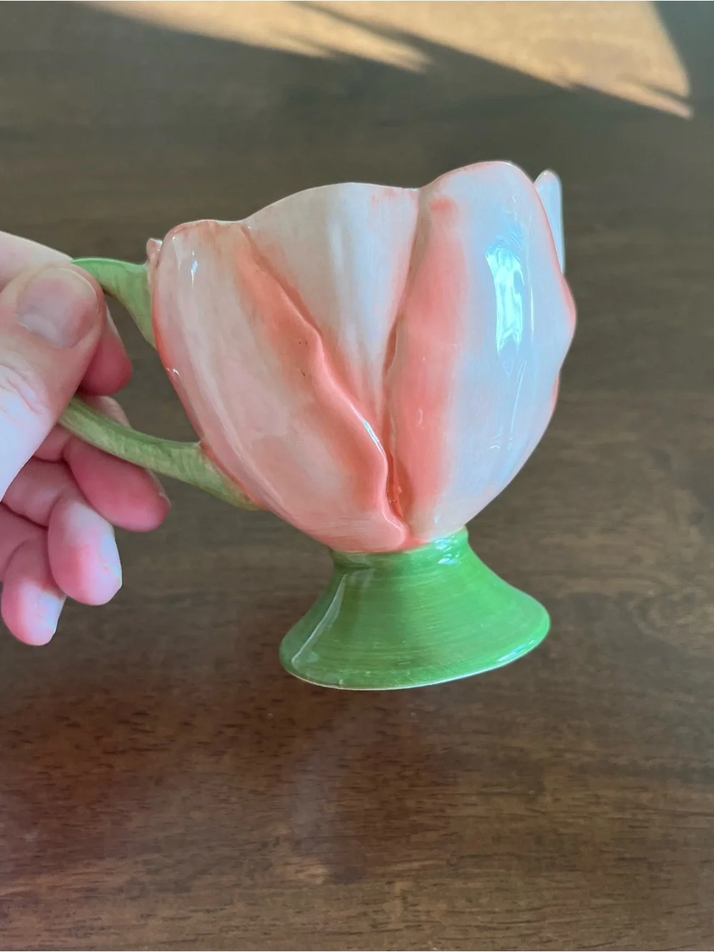 Floral Teacup & Saucer Set in Pink
